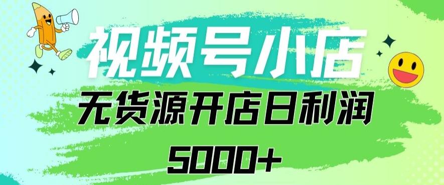 视频号无货源小店从0到1日订单量千单以上纯利润稳稳5000+【揭秘】-快赚