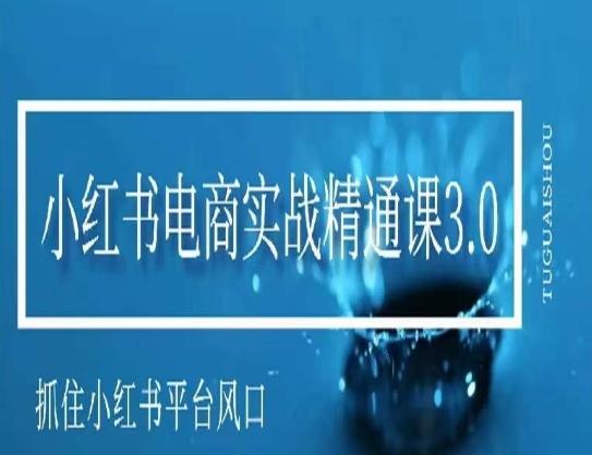 小红书电商实战精通课3.0，抓住小红书平台的风口，不错过有一个赚钱的机会-快赚