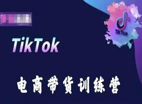 TikTok电商带货训练营，跟随时代潮流，跨境掘金-快赚