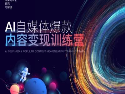 AI自媒体爆款内容变现训练营，20%底层逻辑，60%实操方法，20%案例拆解(即学即用)-快赚