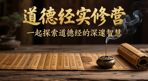 道德经实修营，一起探索道德经的深邃智慧-快赚