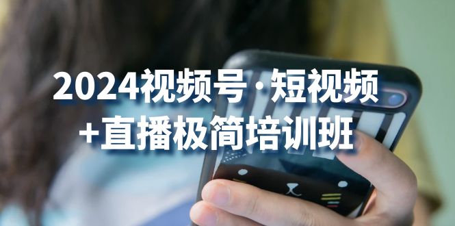 2024视频号·短视频+直播极简培训班：抓住视频号风口，流量红利-快赚