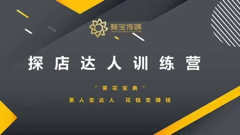 探店达人训练营，素人变达人，花钱变赚钱-快赚