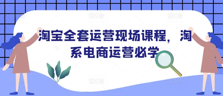 淘宝全套运营现场课程，淘系电商运营必学-快赚
