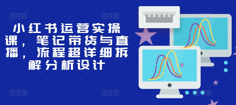 小红书运营实操课，笔记带货与直播，流程超详细拆解分析设计-快赚