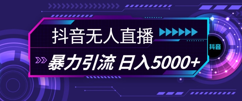 抖音快手视频号全平台通用无人直播引流法，利用图片模板和语音话术，暴力日引流100+创业粉【揭秘】-快赚