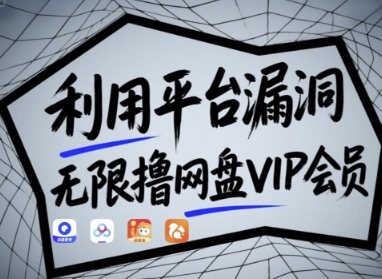 利用平台漏洞，无限撸网盘VIP会员，用户亲测有效!【漏洞原理+操作演示】-快赚