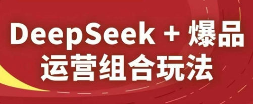 DeepSeek+爆品运营组合玩法，2025淘系精品课-快赚