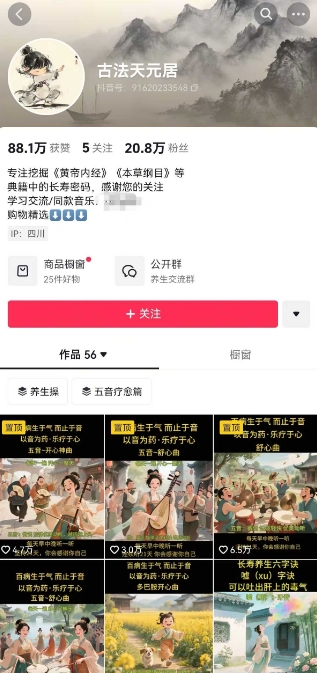 古法五音养生教程，五音疗愈的视频的制作方法，2-4小时就能学会，作者10天涨粉10W-快赚